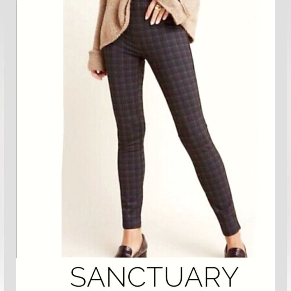 𝅺: : Anthropologie (Sanctuary) Checked Stretch Leggings : :